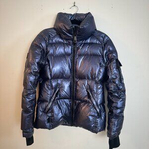 SAM Glossy Blue Puffer Coat